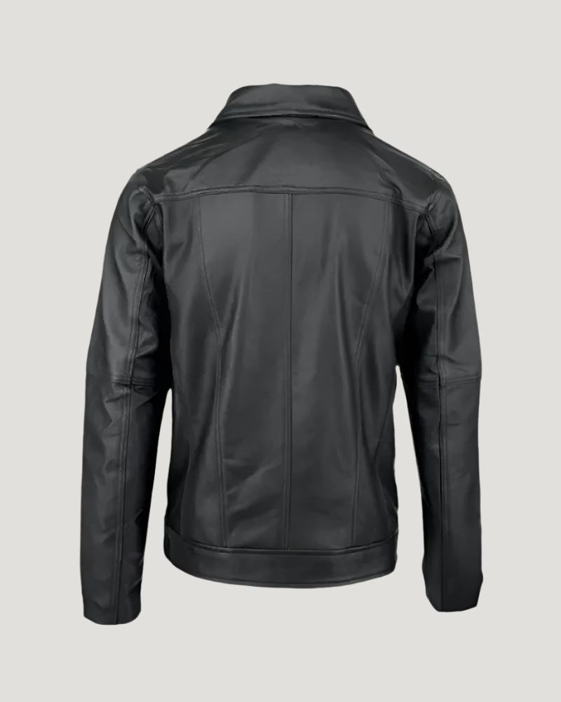 Shop Stylish Black Leather Shirt