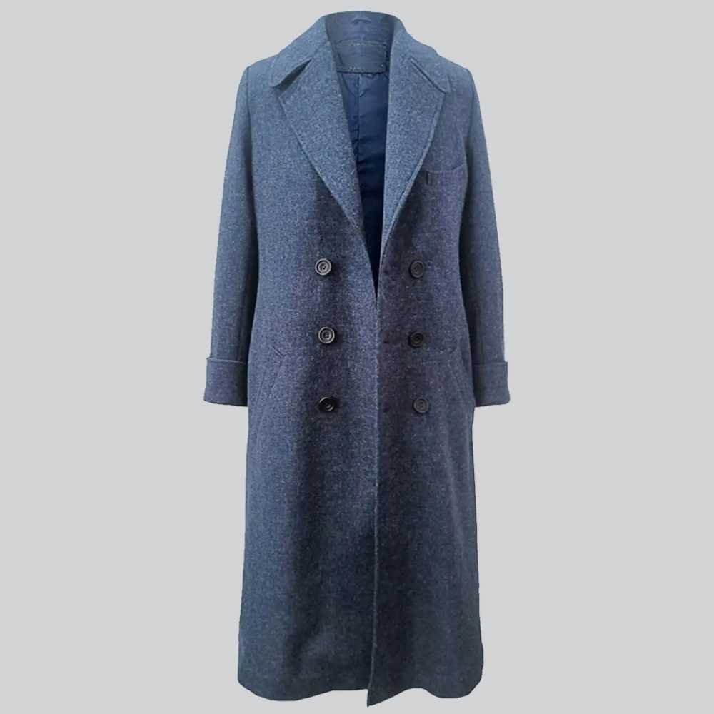 14th Doctor Blue Wool Coat