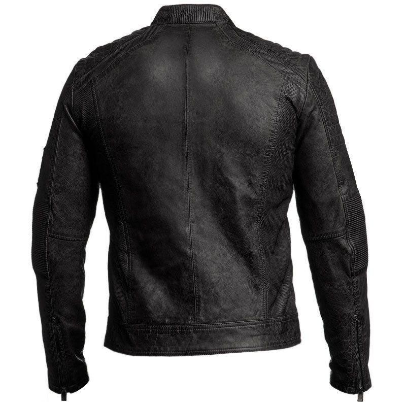 Shop Mens Biker Style Jacket Classic Vintage Black Leather