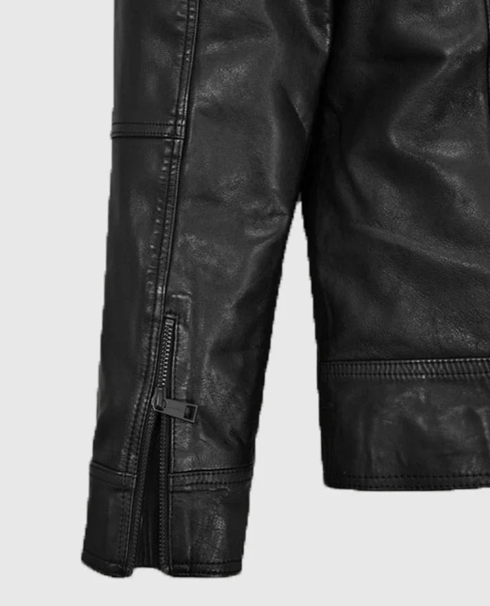 Shop Sam Worthington Simulant Leather Jacket