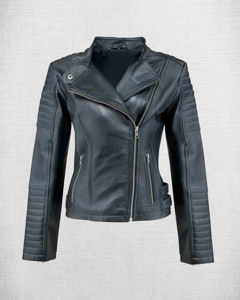 Shop Women Black Trending Leather Jacket