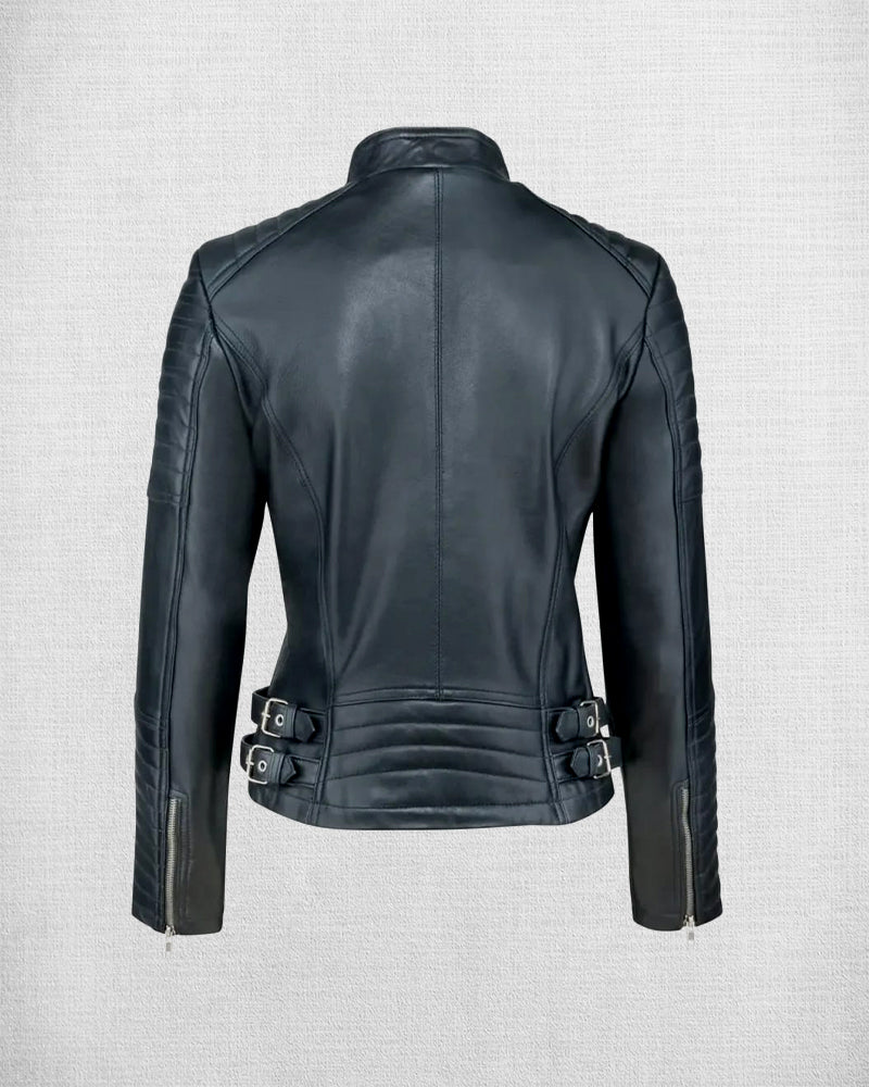 Shop Women Black Trending Leather Jacket