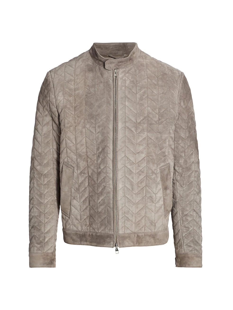 Shop Padded Real Suede Biker Leather Jacket