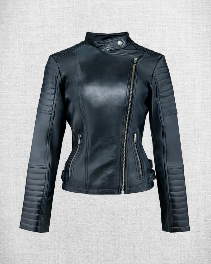 Shop Women Black Trending Leather Jacket