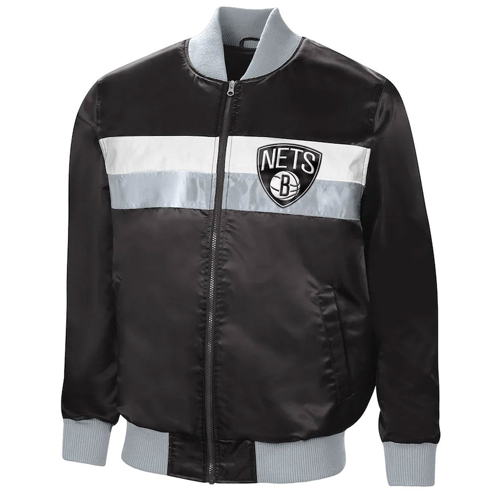 Shop The Ambassador Brooklyn Nets Satin Jacket