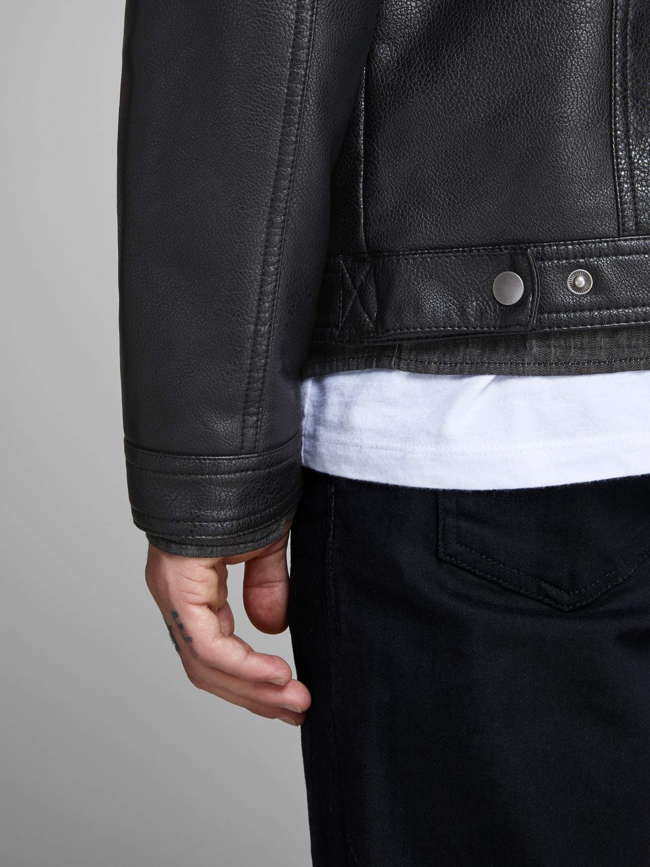 Shop Slim Fit Bomber Style Leather Jacket