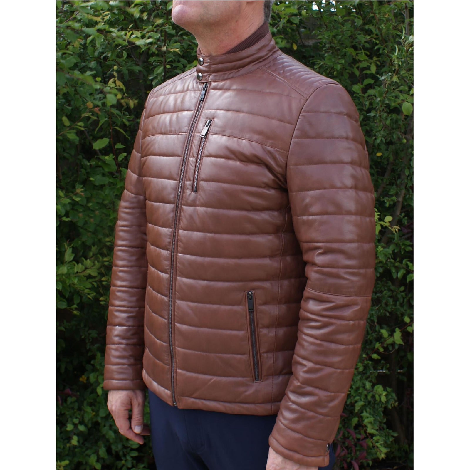 Shop Men's Light Brown Leather Jacket