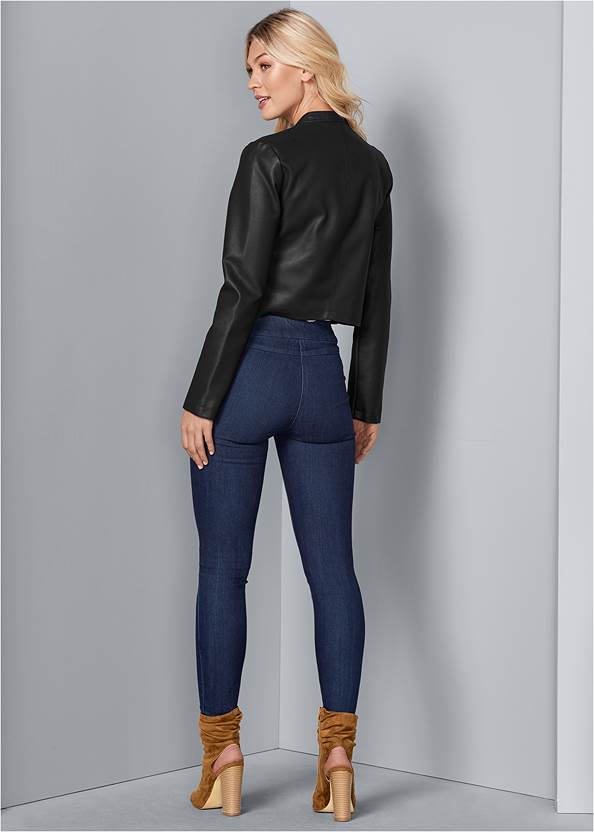 Shop Real Leather Lace-Up Jacket