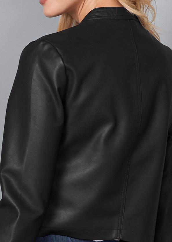 Shop Real Leather Lace-Up Jacket