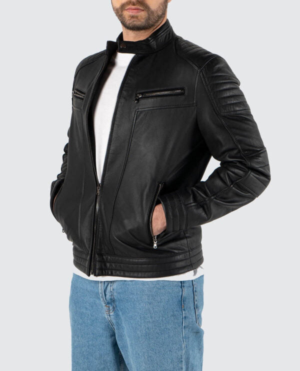 Shop Genuine Leather Black Men’s Jacket