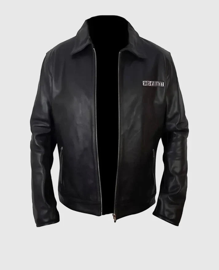 Shop Sons Of Anarchy Black Biker Leather Jacket
