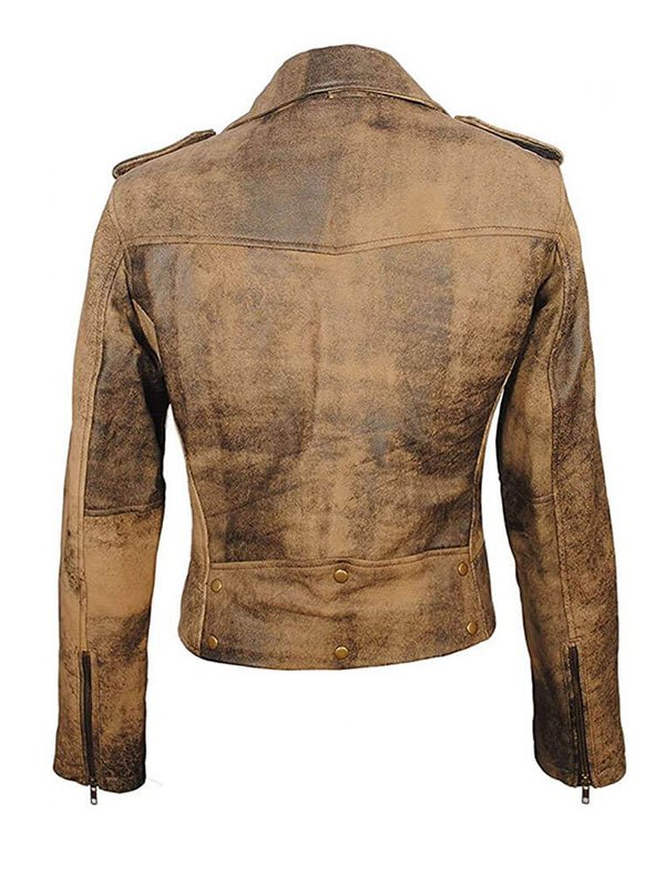 Shop Women's Brown Vintage Leather Jacket