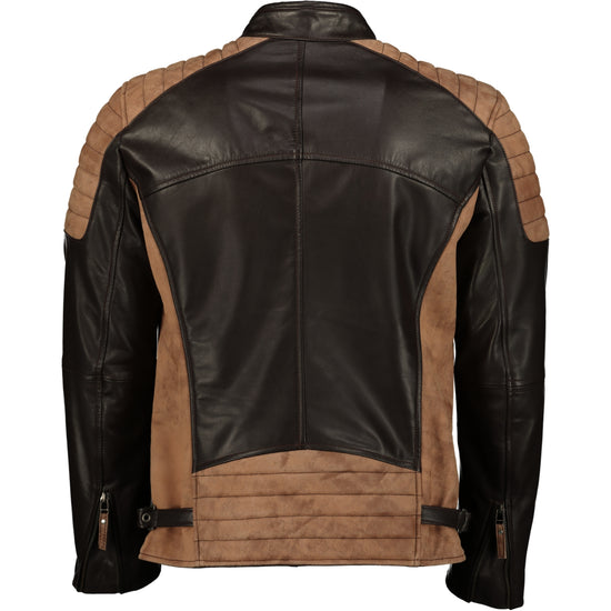 Shop Men's Two Tone Brown Motorcycle Style Leather Jacket