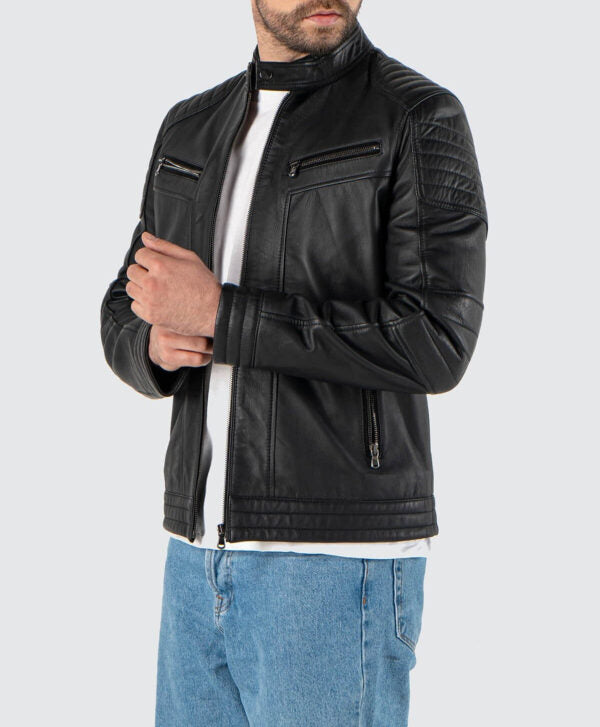 Shop Genuine Leather Black Men’s Jacket