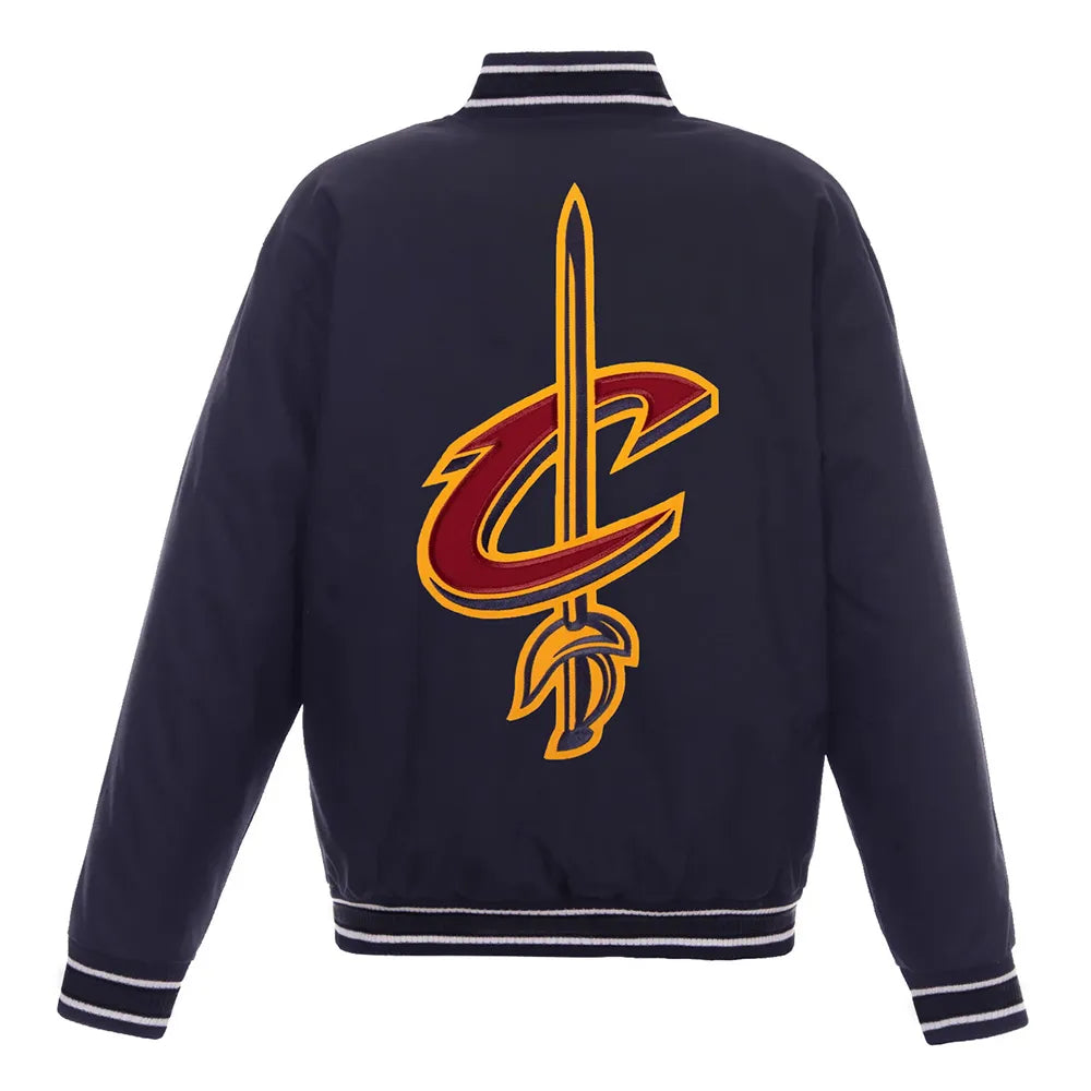 Shop Cleveland Cavaliers Twill Navy Blue Jacket