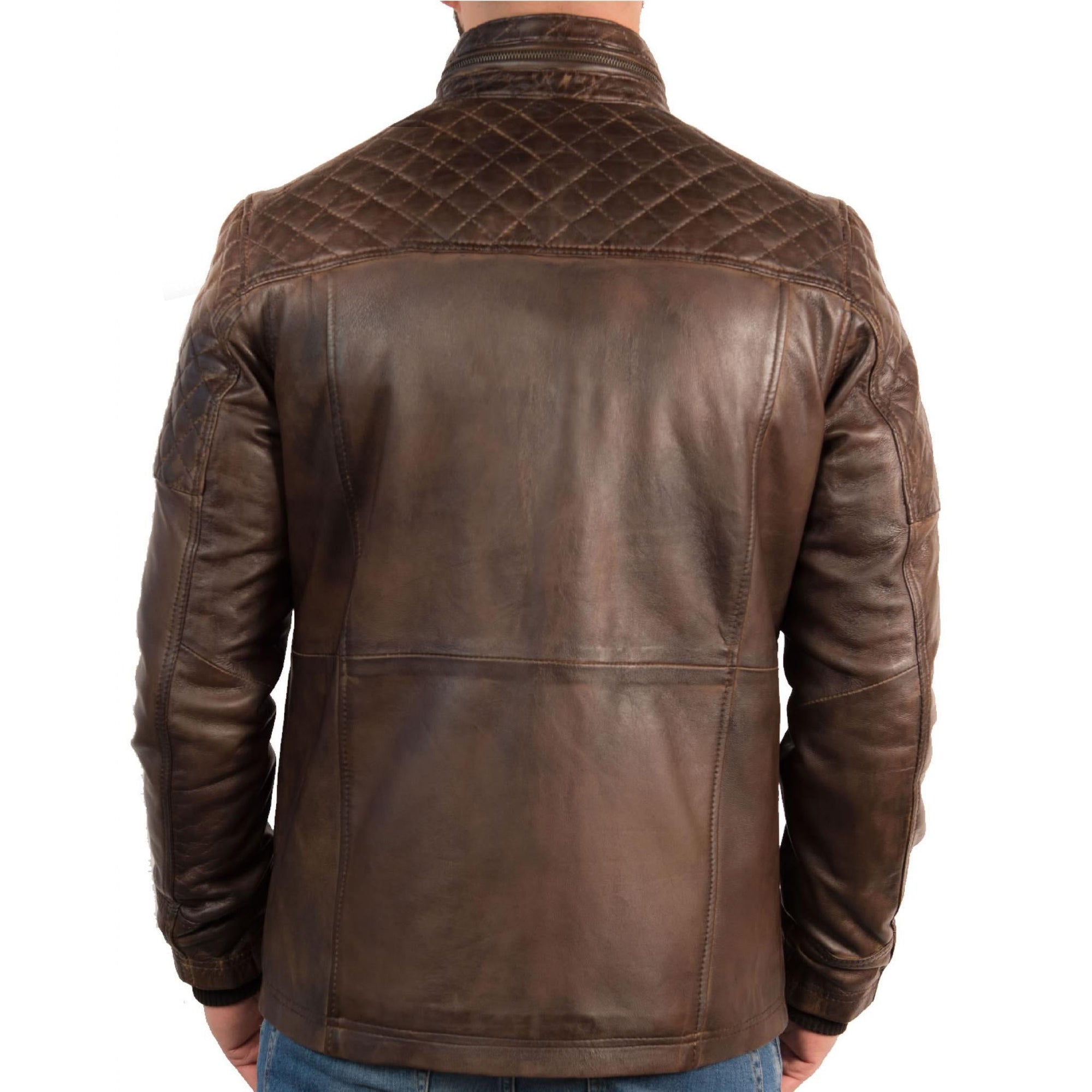 Shop Mens Vintage Racing Leather Jacket