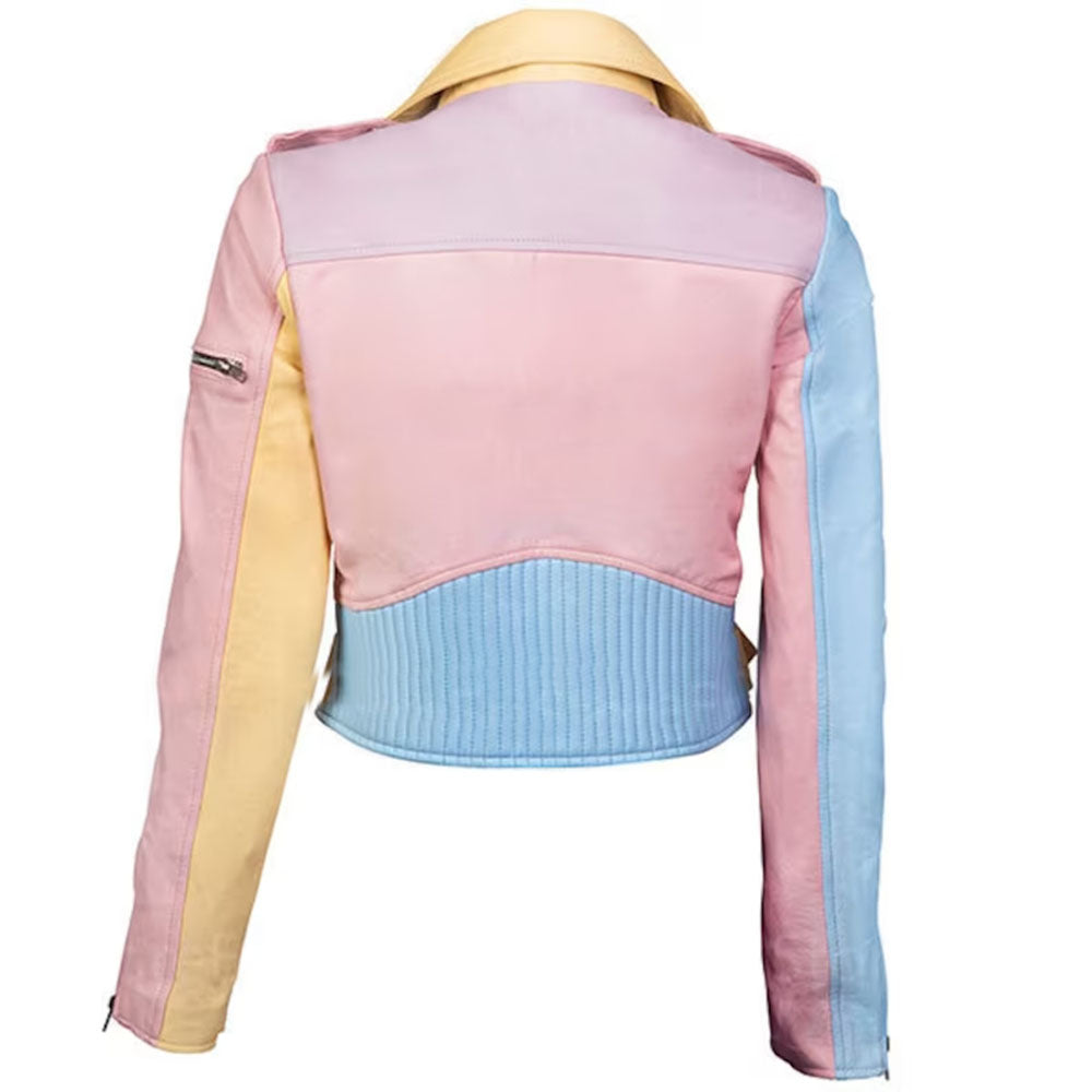 Shop Leather Jackets for women Slim fit zipper patchwork jackets for girls women by tjs