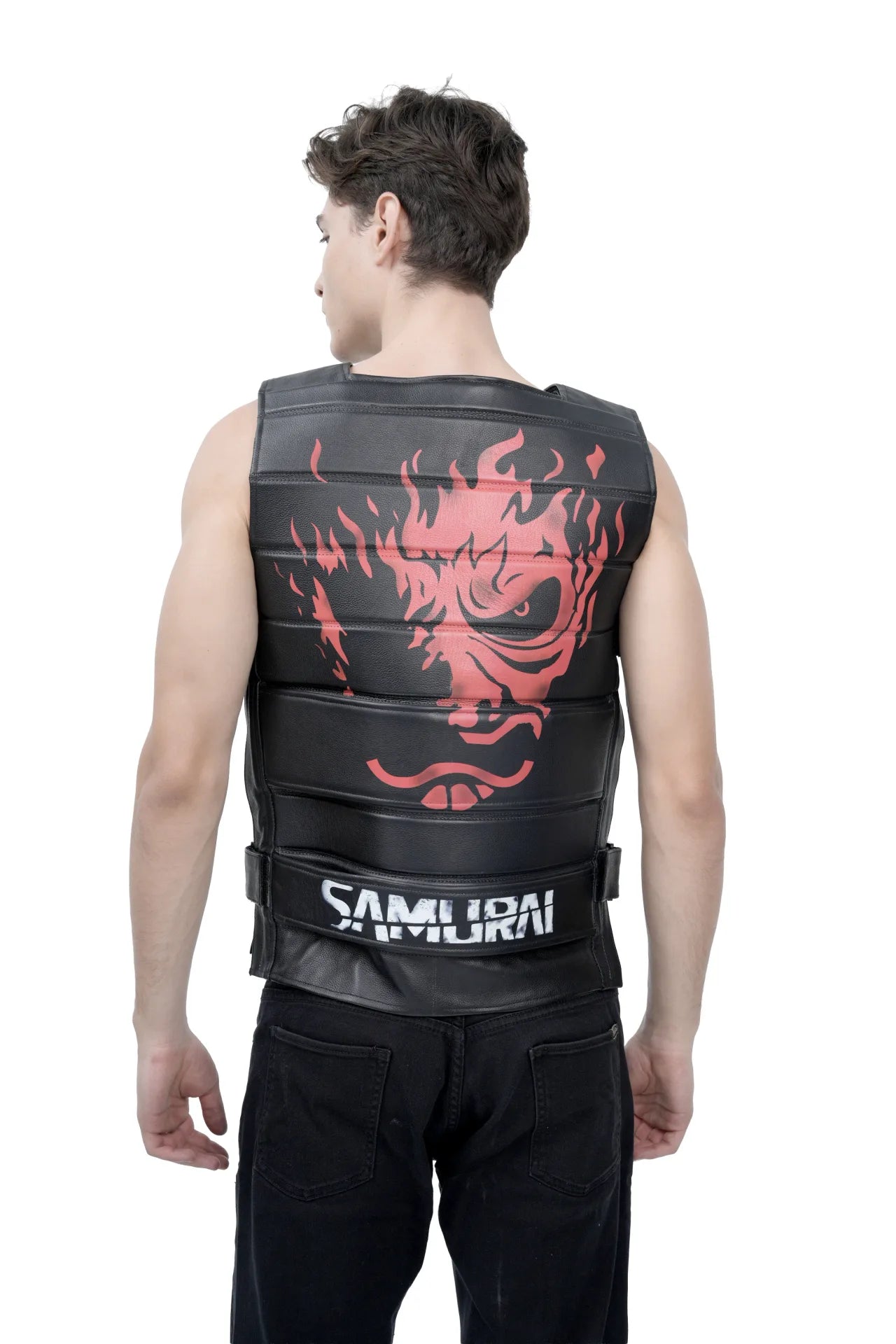 Cyberpunk Samurai Armored Leather Vest