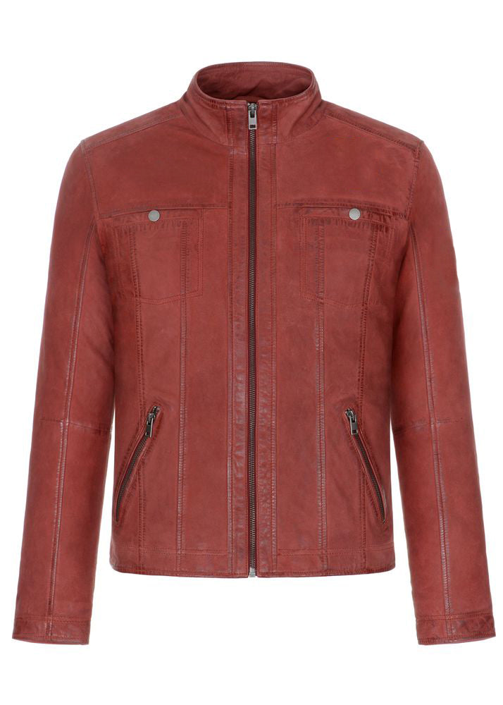 Shop Used Look Leather Jacket for Men's
