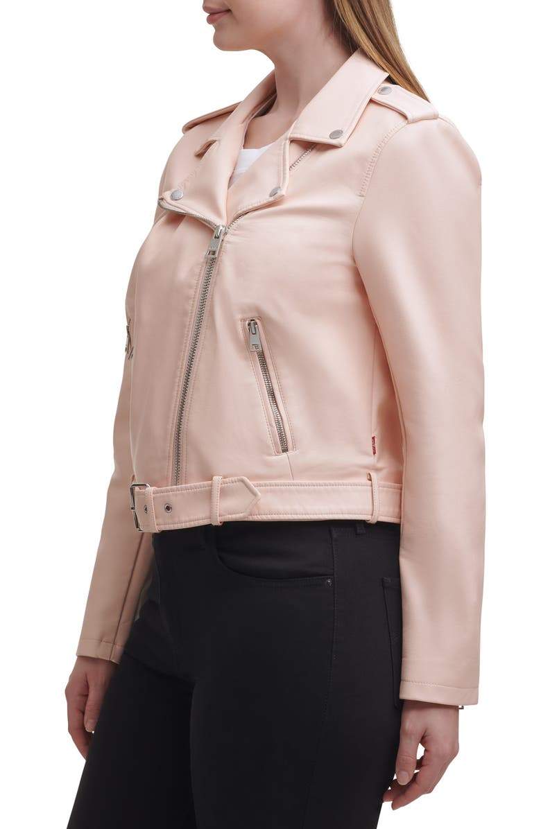 Shop Women Belted Moto Biker Jacket Water Repellent