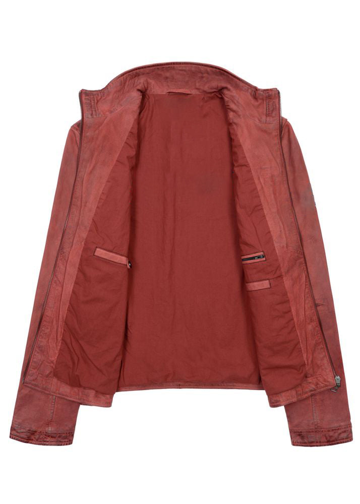 Shop Used Look Leather Jacket for Men's