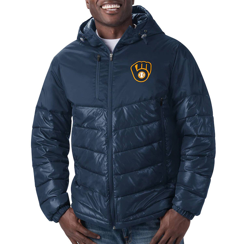 Milwaukee Brewers Storm Puffer Hooded Jacket