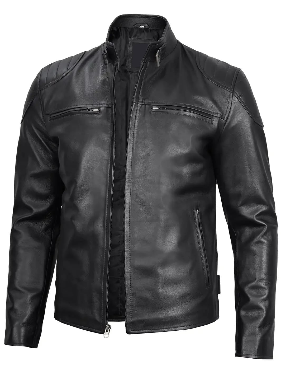 Shop Men’s Black Motorcycle Leather Jacket – Classic Style Meets Rugged Design