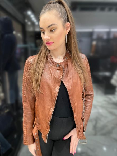 Shop Women's Stylish Biker Leather Jacket