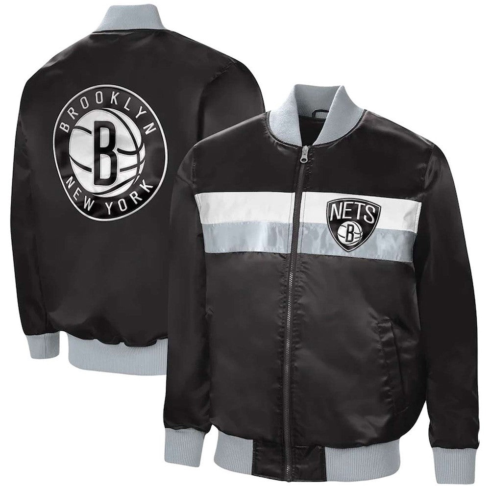 Shop The Ambassador Brooklyn Nets Satin Jacket