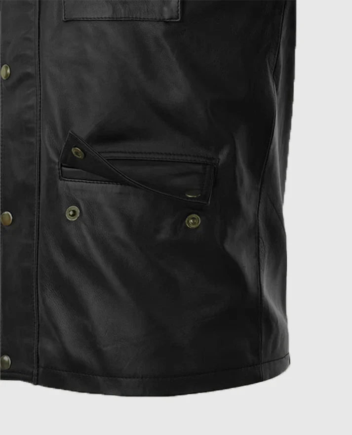 Shop Fast &amp; Furious 8 Vin Diesel Red Stripes Leather Jacket
