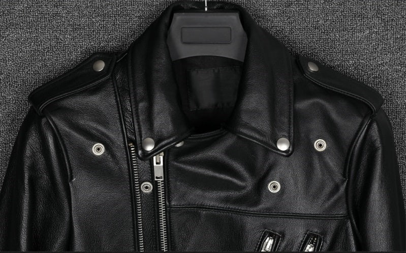 Shop Men’s Multi Zipper Biker Genuine Style Leather Jackets