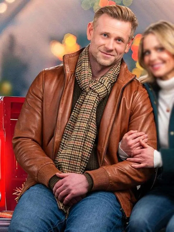Shop Eric Johnson A Christmas Less Traveled Leather Jacket