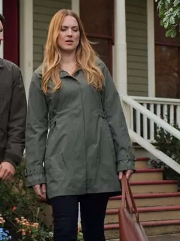 Shop Alexandra Breckenridge Virgin River S02 Green Jacket