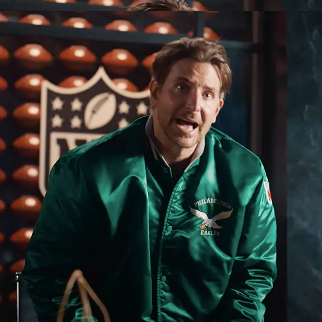 Shop Bradley Cooper Uber Eats Eagles Jacket