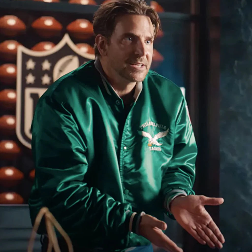 Shop Bradley Cooper Uber Eats Eagles Jacket