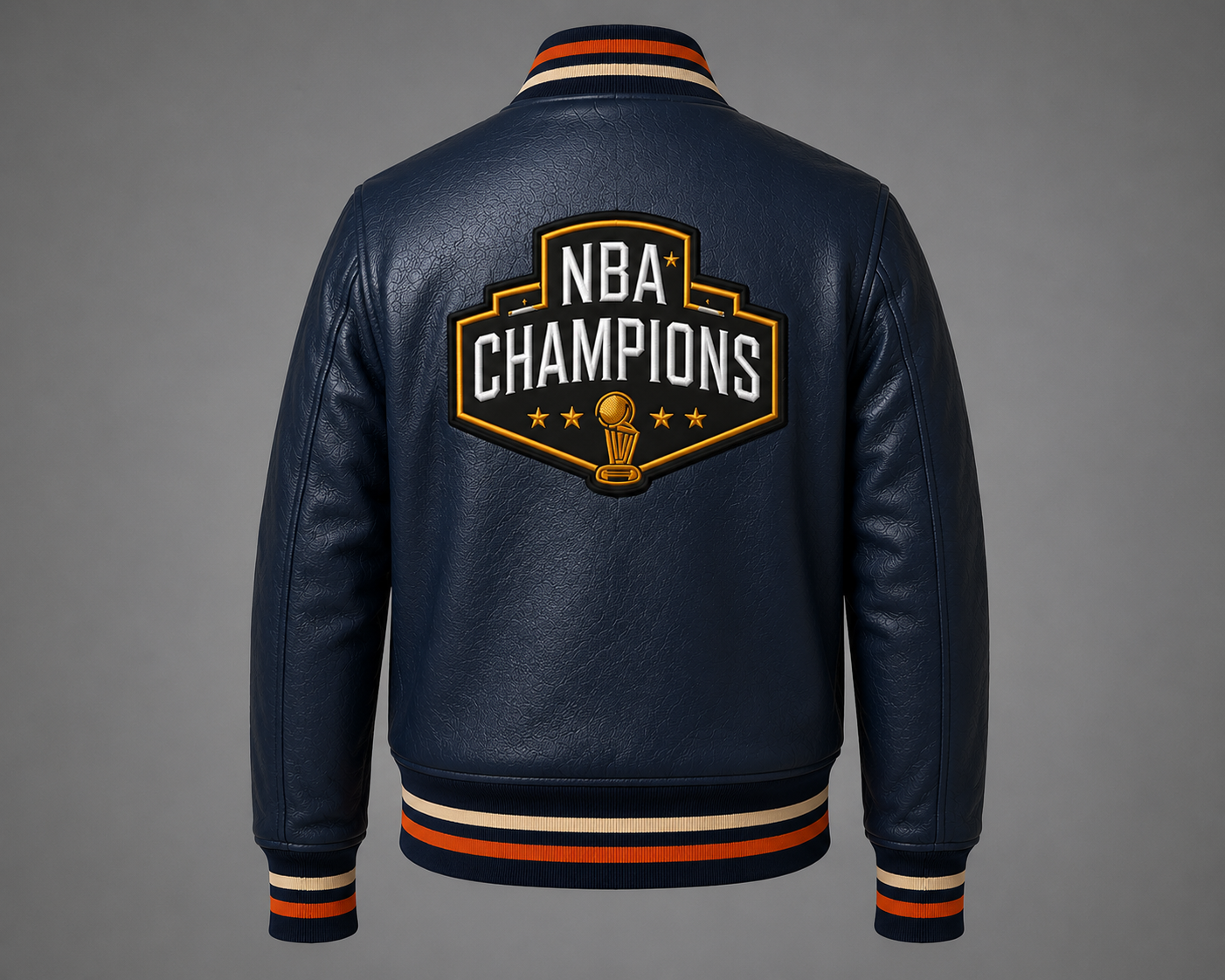 Shop 2026 Champions New York Knicks Navy Blue Leather