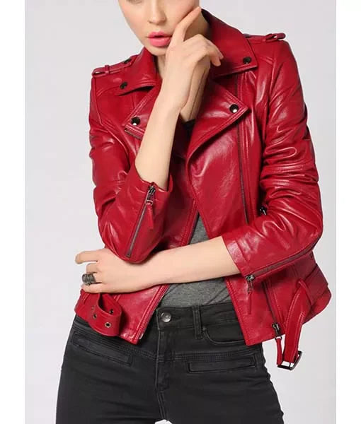 Shop Fiery Freaky Millie Leather Jacket