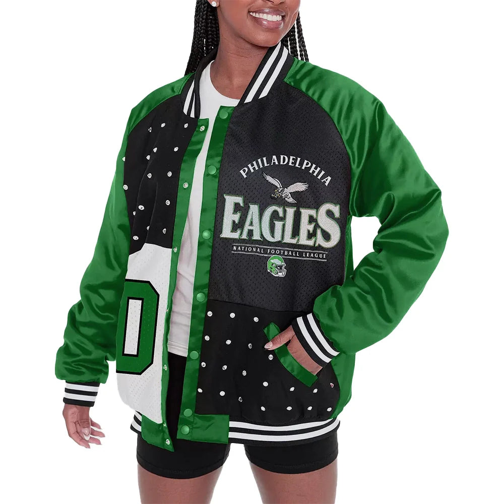 Sunny Hostin Eagles Varsity Jacket