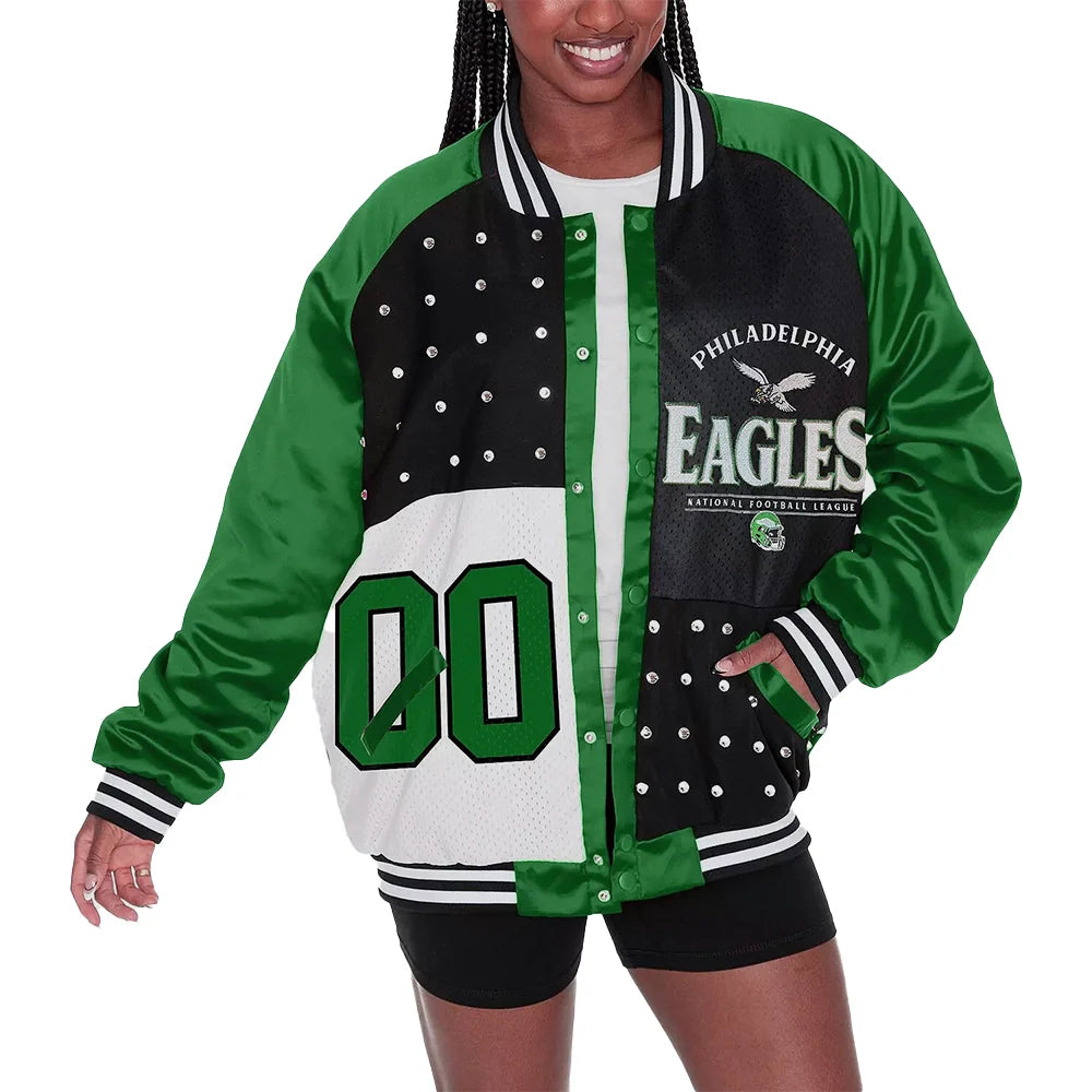 Sunny Hostin Eagles Varsity Jacket