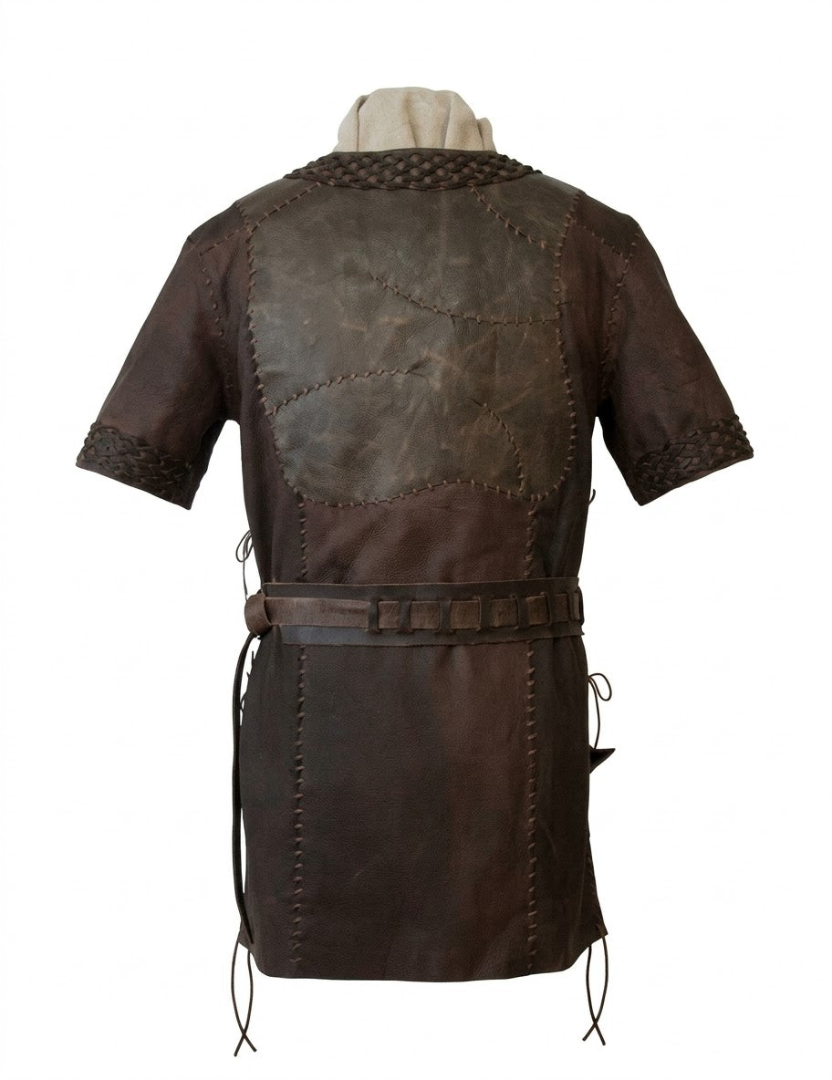 Handmade Ragnar Lothbrok Leather Vest: Vikings Cosplay Costume