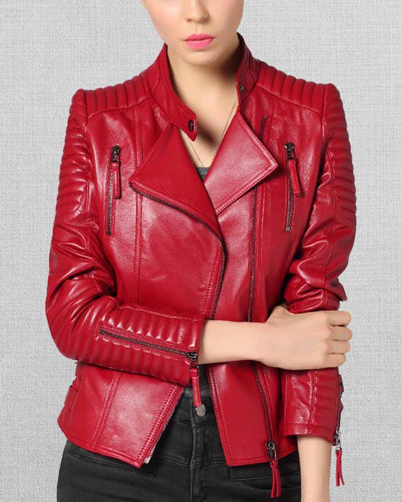 Shop Fiery Freaky Millie Leather Jacket