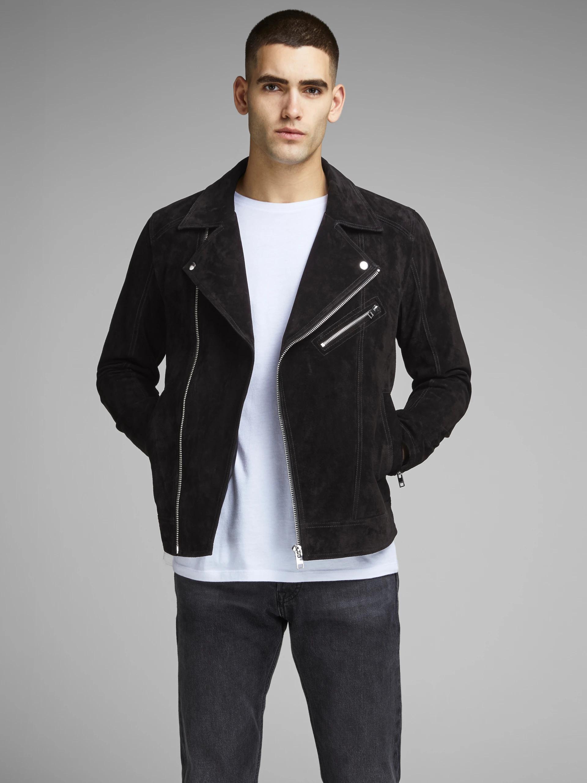 Shop Classic Winter Genuine Suede Leather Jacket For Men | Stylish Biker Jacket by TJS