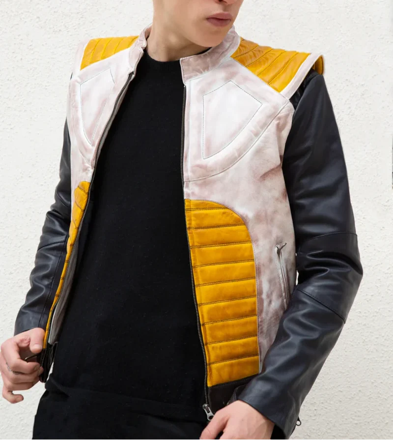 Shop Mens DBZ Prince of All Saiyans Vegeta Leather Jacket