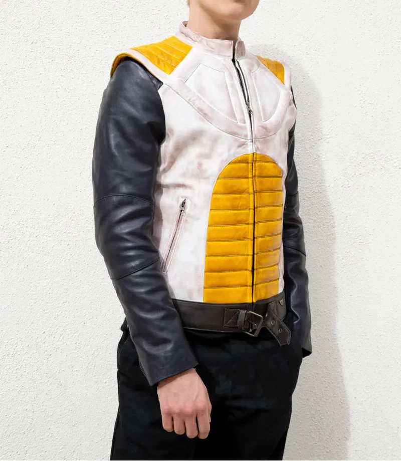 Shop Mens DBZ Prince of All Saiyans Vegeta Leather Jacket