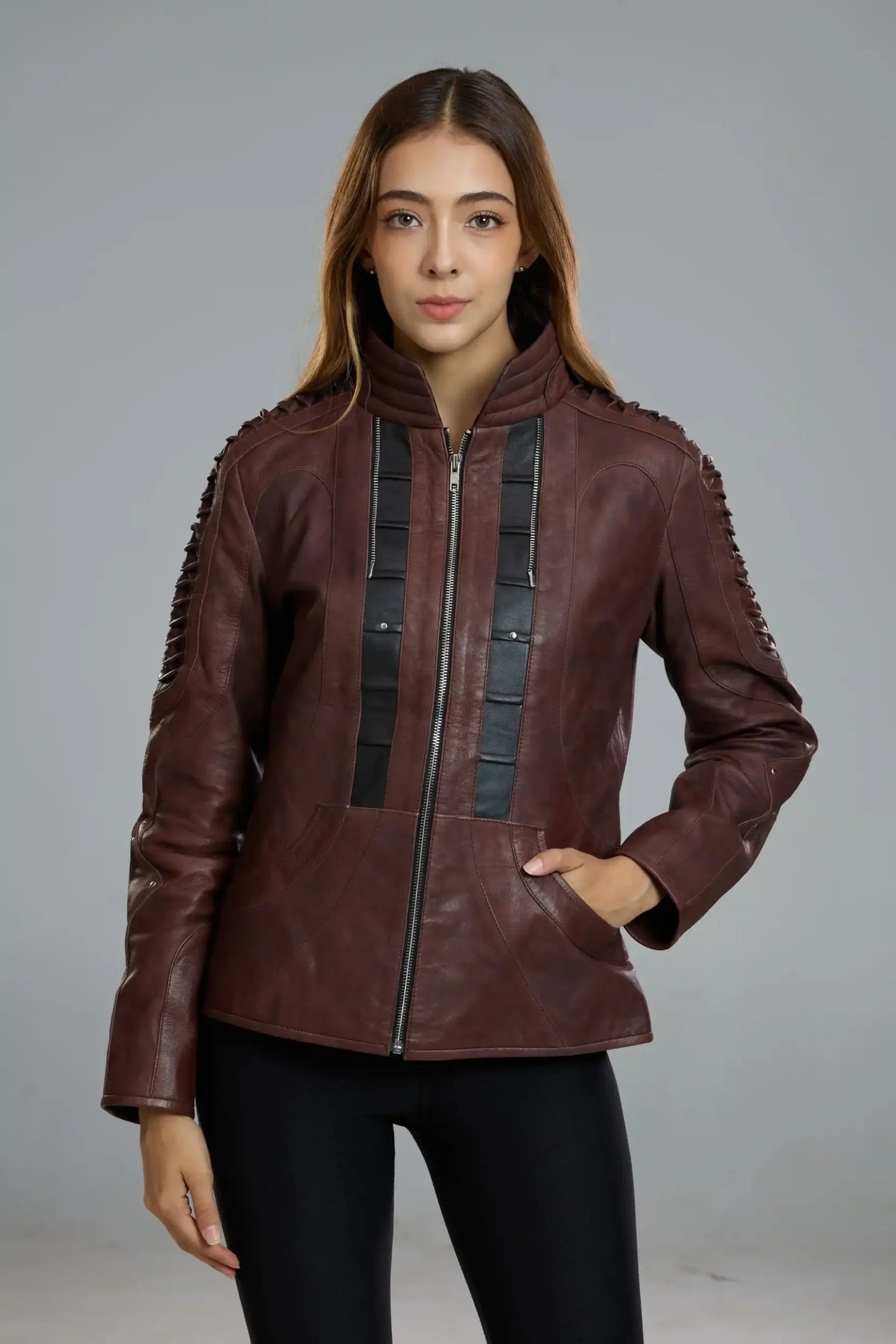 Picard Alien Maroon Leather Jacket