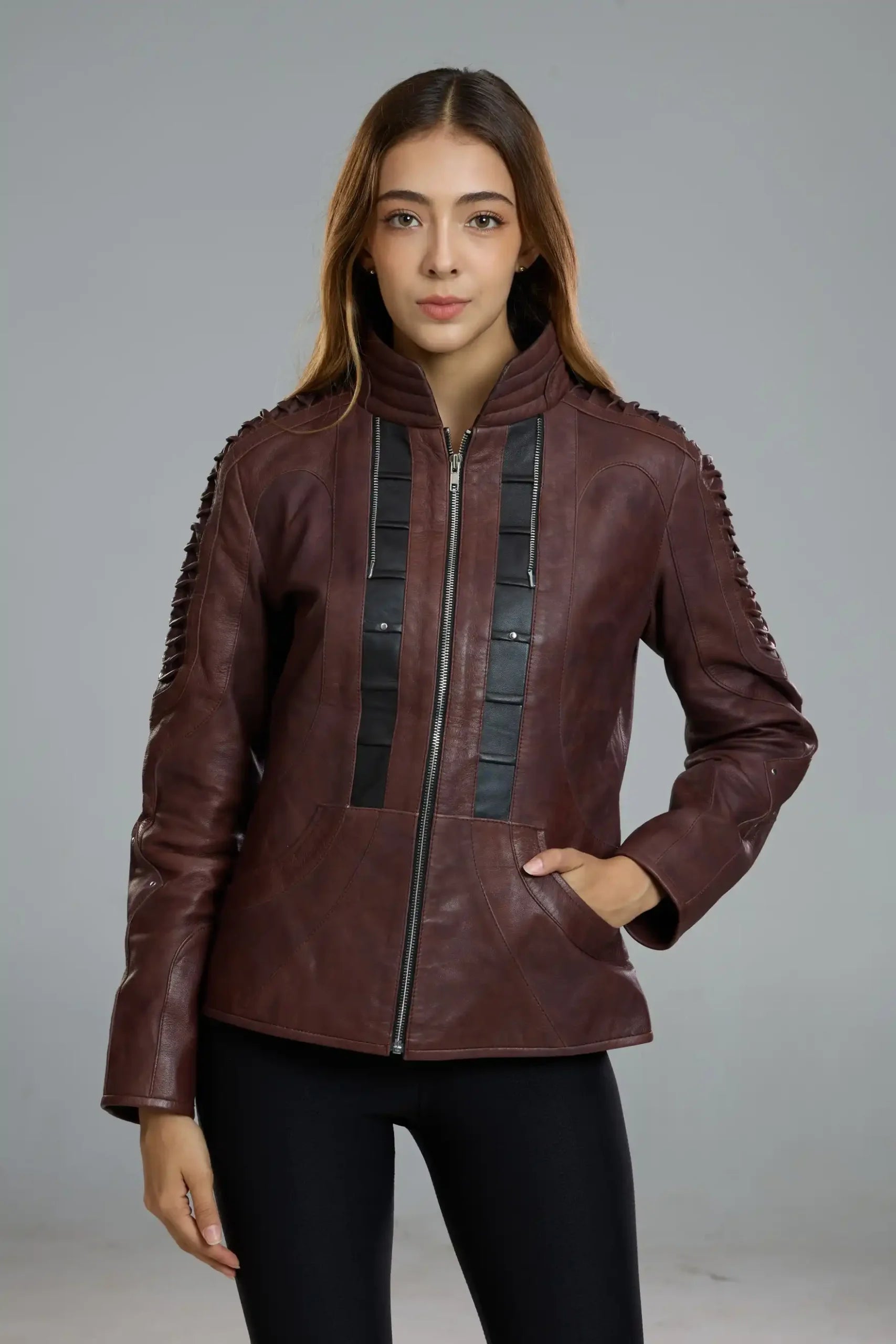 Picard Alien Maroon Leather Jacket