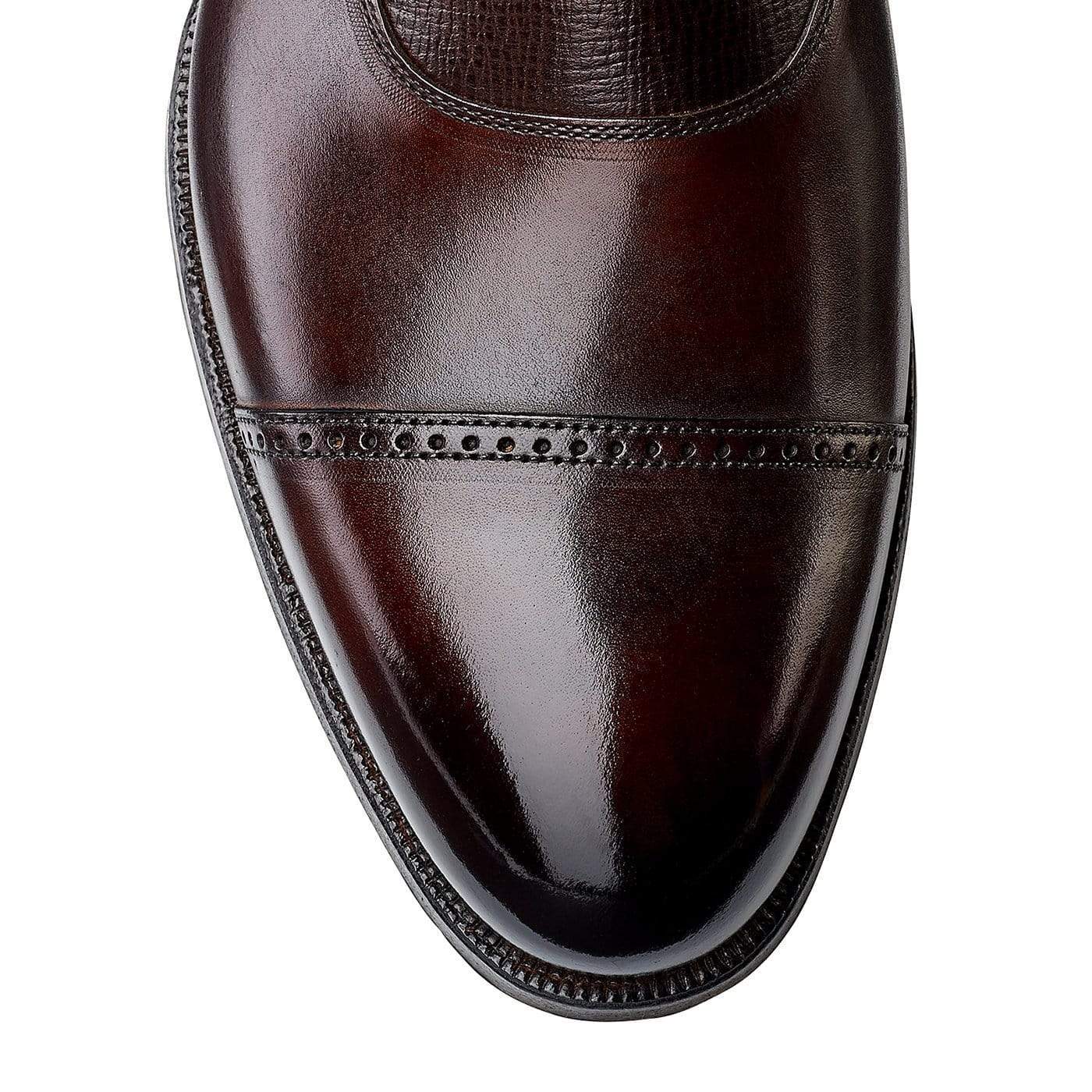 Magee Dark Brown Antique Calf &amp; Dark Brown Willow Grain