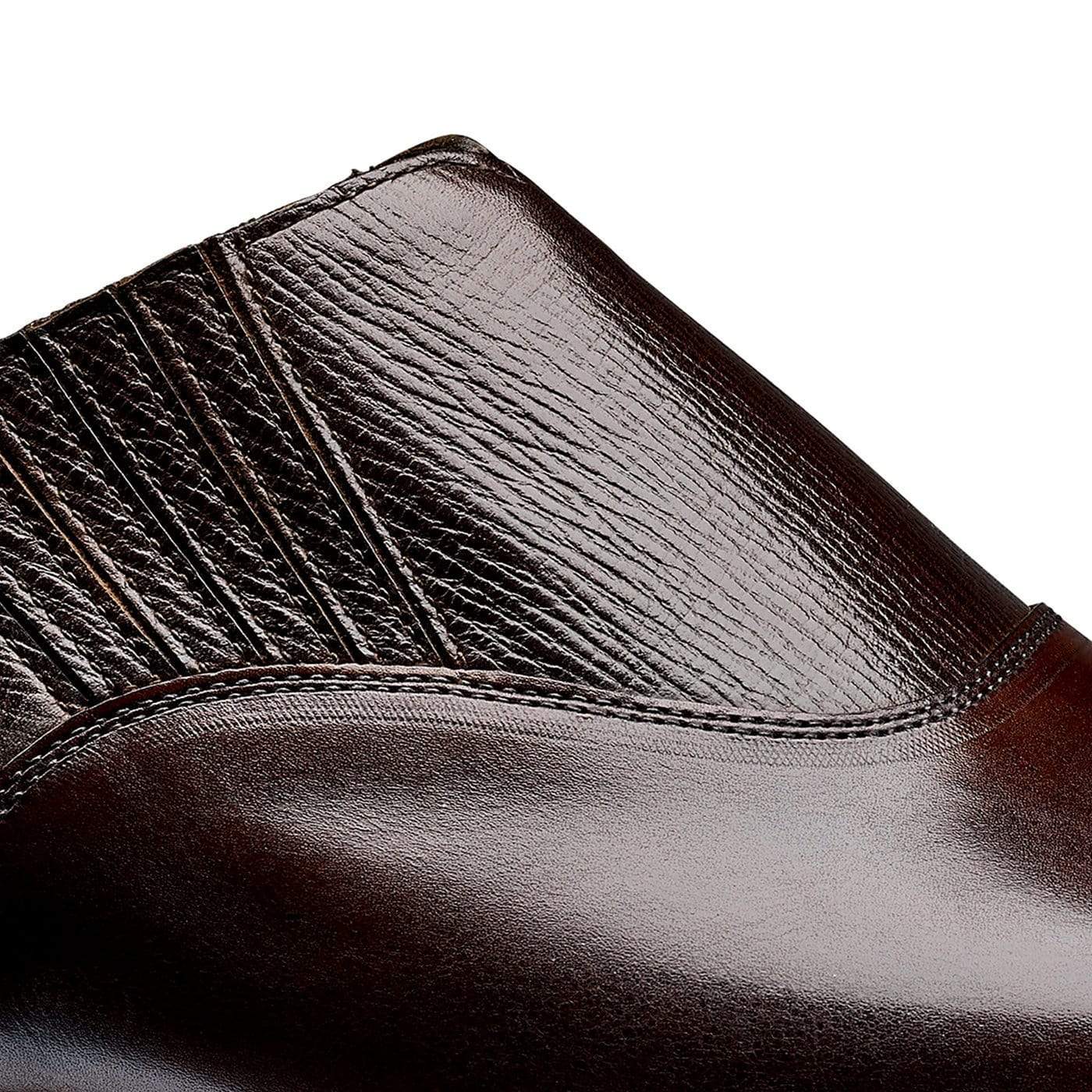 Magee Dark Brown Antique Calf &amp; Dark Brown Willow Grain