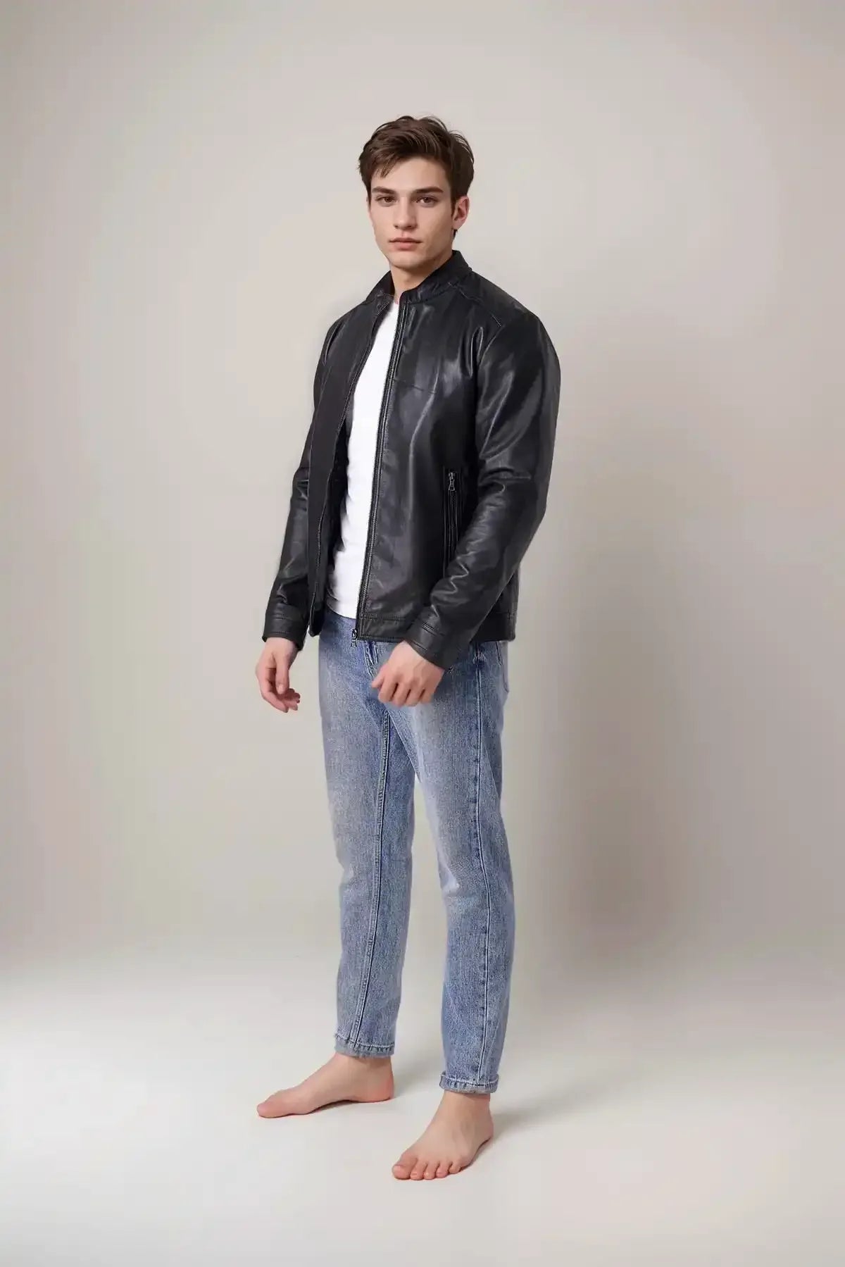 Shop Men Club Night Classic Leather Jacket