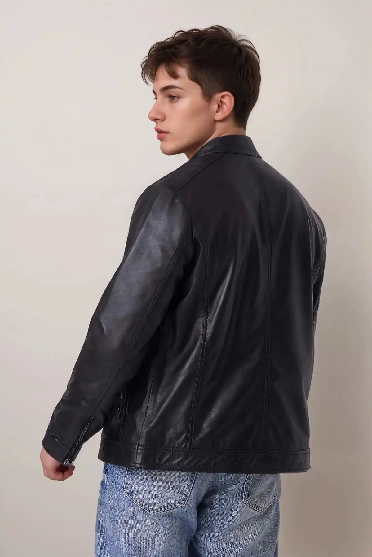 Shop Men Club Night Classic Leather Jacket